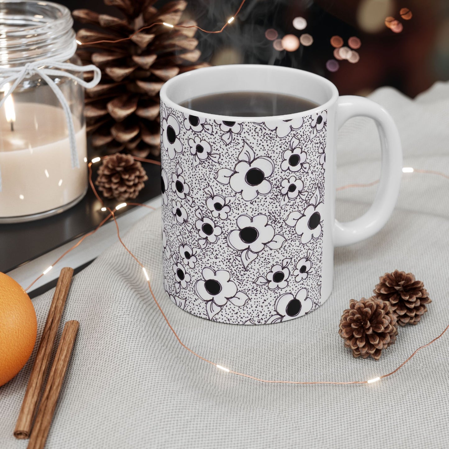 Daisies & Stipple Cup