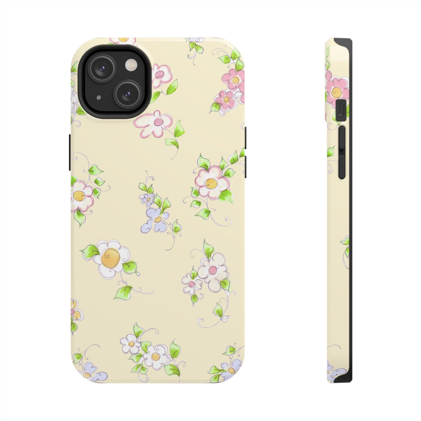 Precious Posies Yellow Phone Case