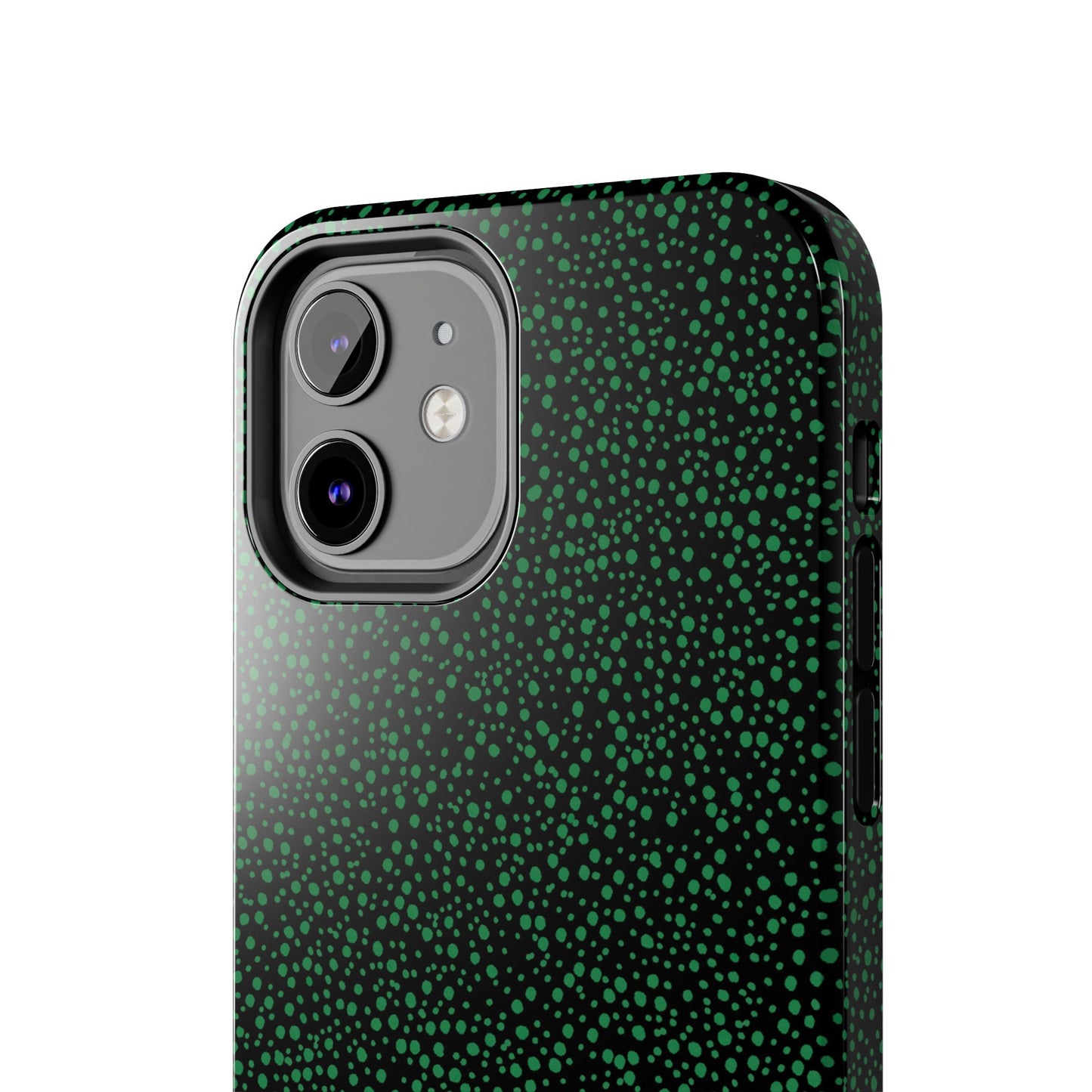Confetti Black / Green Phone Case