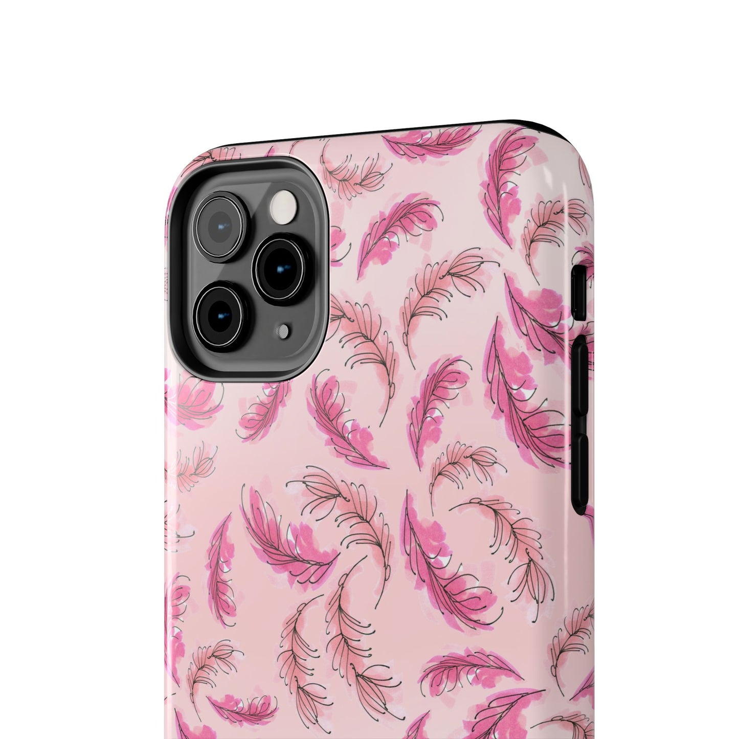 Flam Feathers Pink Phone Case