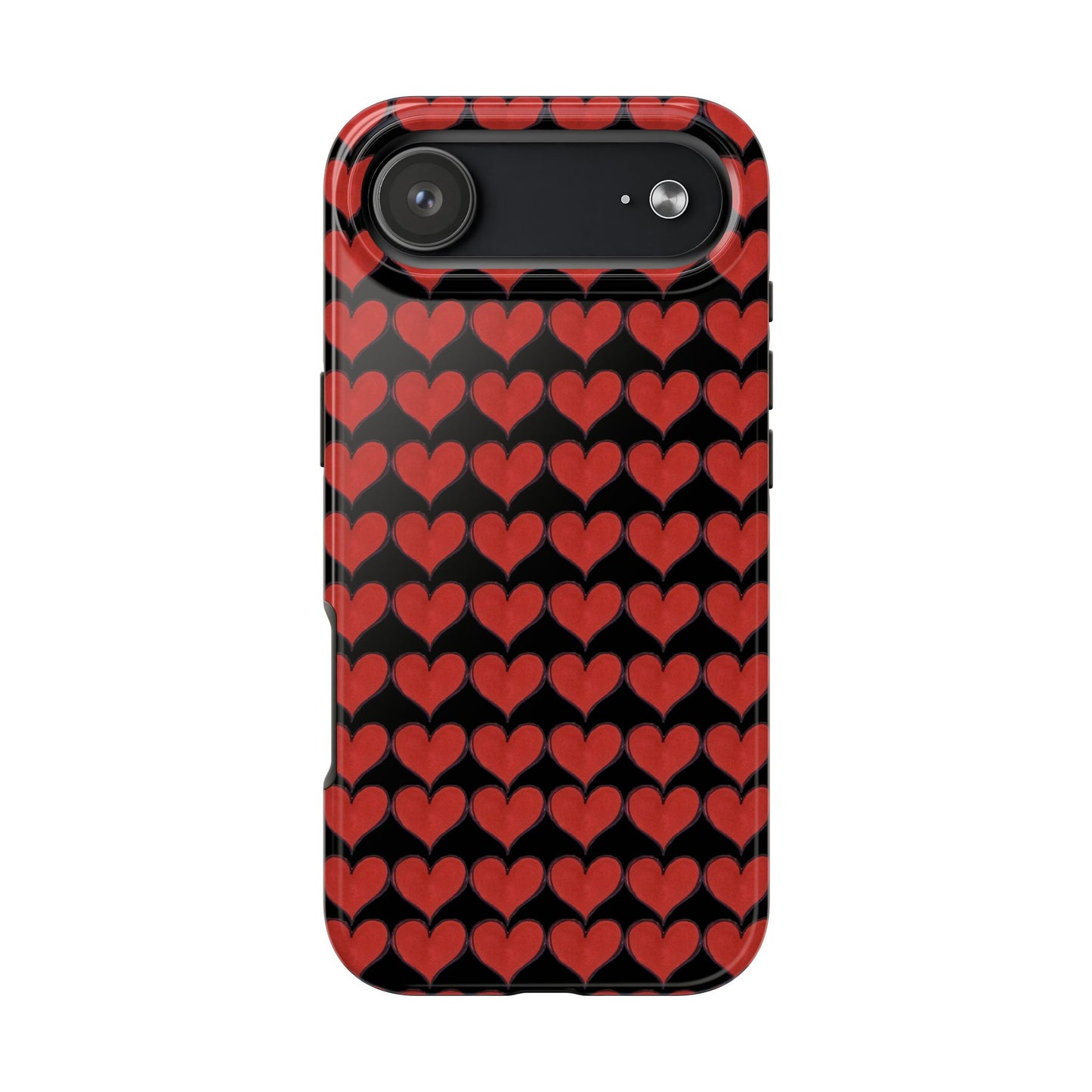 Heartbeats Black / Red Phone Case