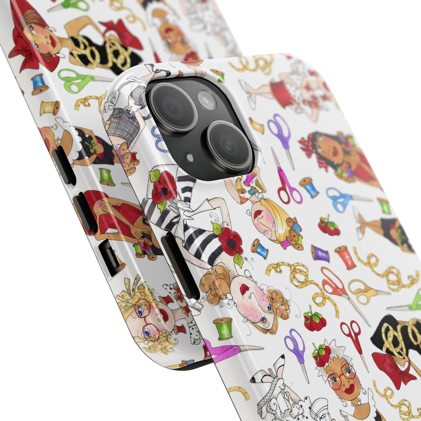 Sew Tossed White Phone Case