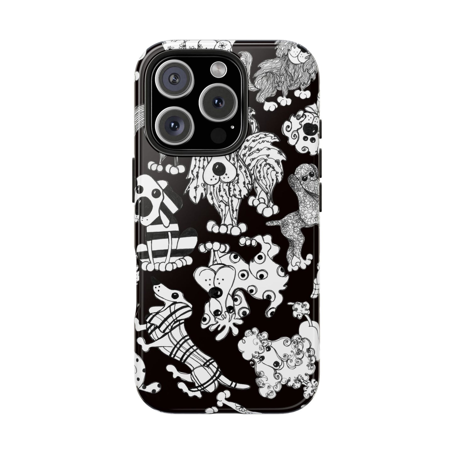 Dear Doggies Black Phone Case