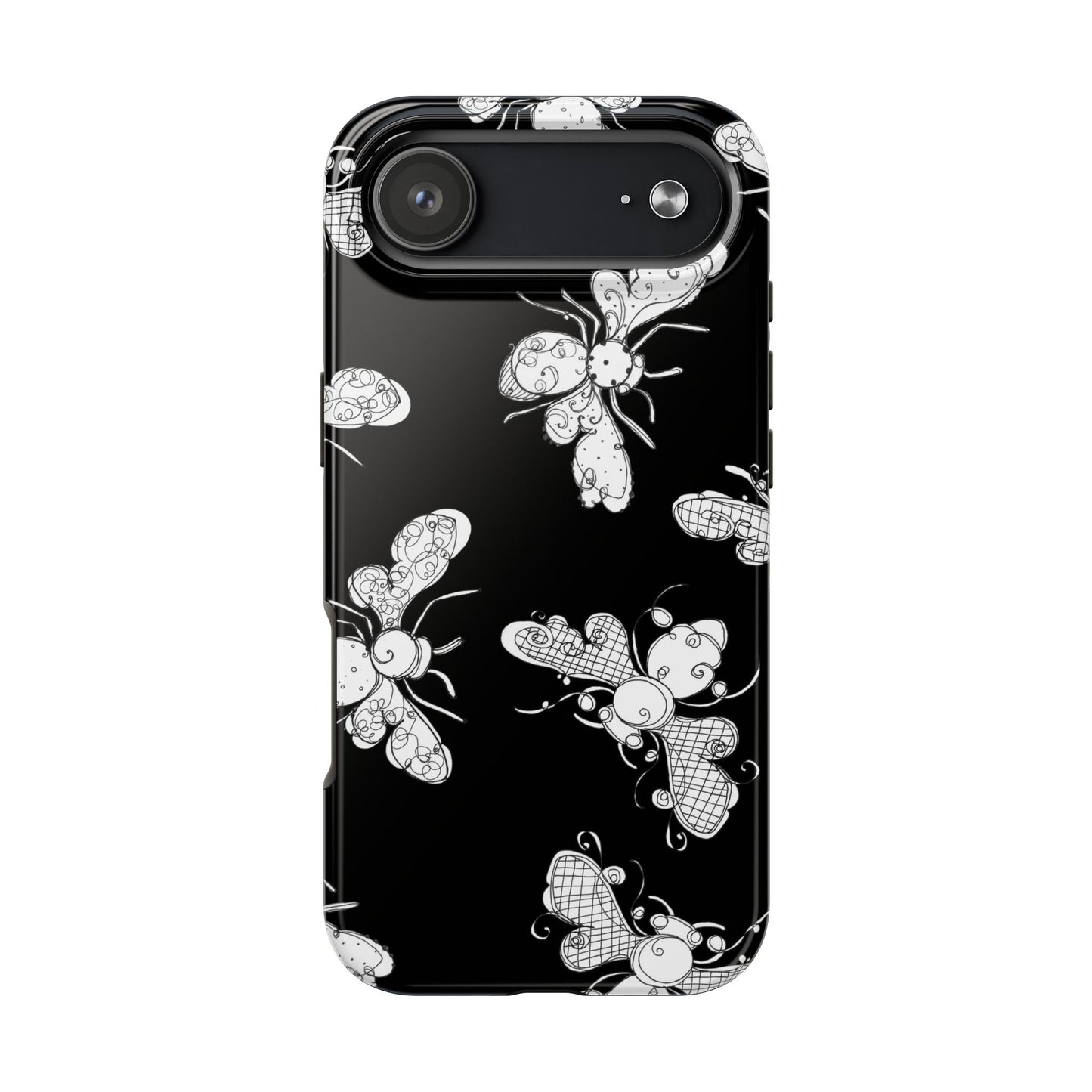 Busy Bee Black Phone Case