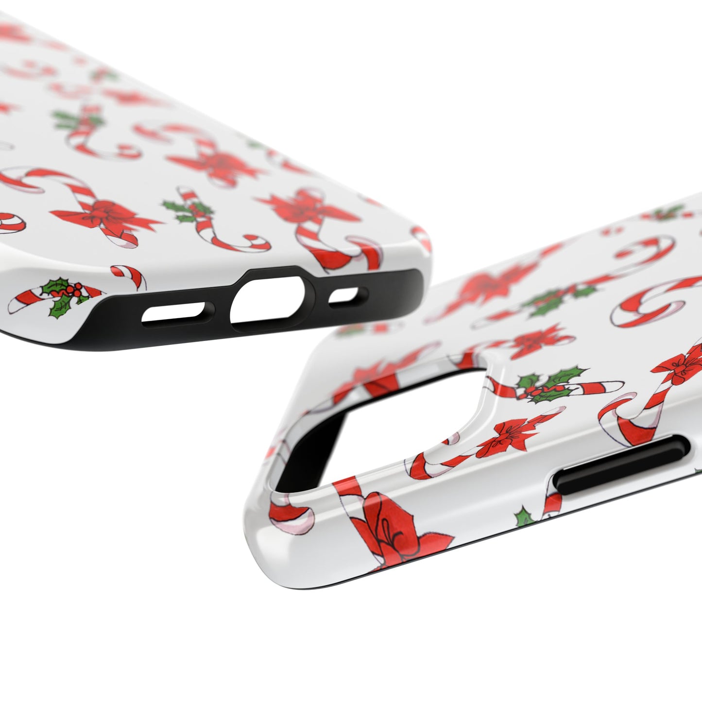 Candy Cane Crowd White Phone Case