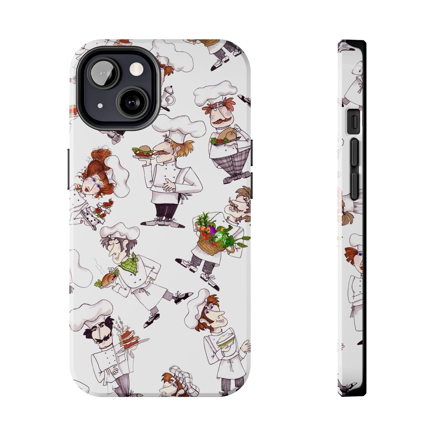 Tossed Chefs White Phone Case
