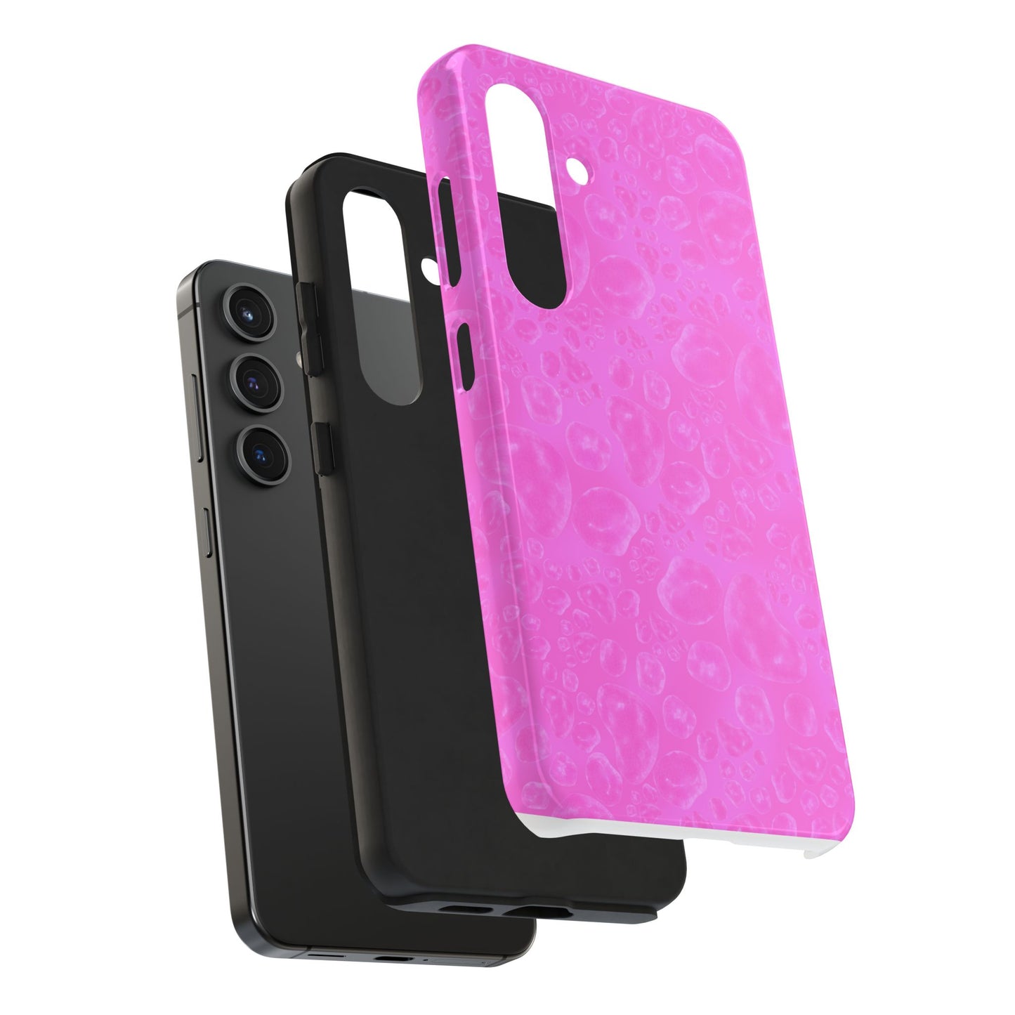 Paw Dots Cerise Phone Case