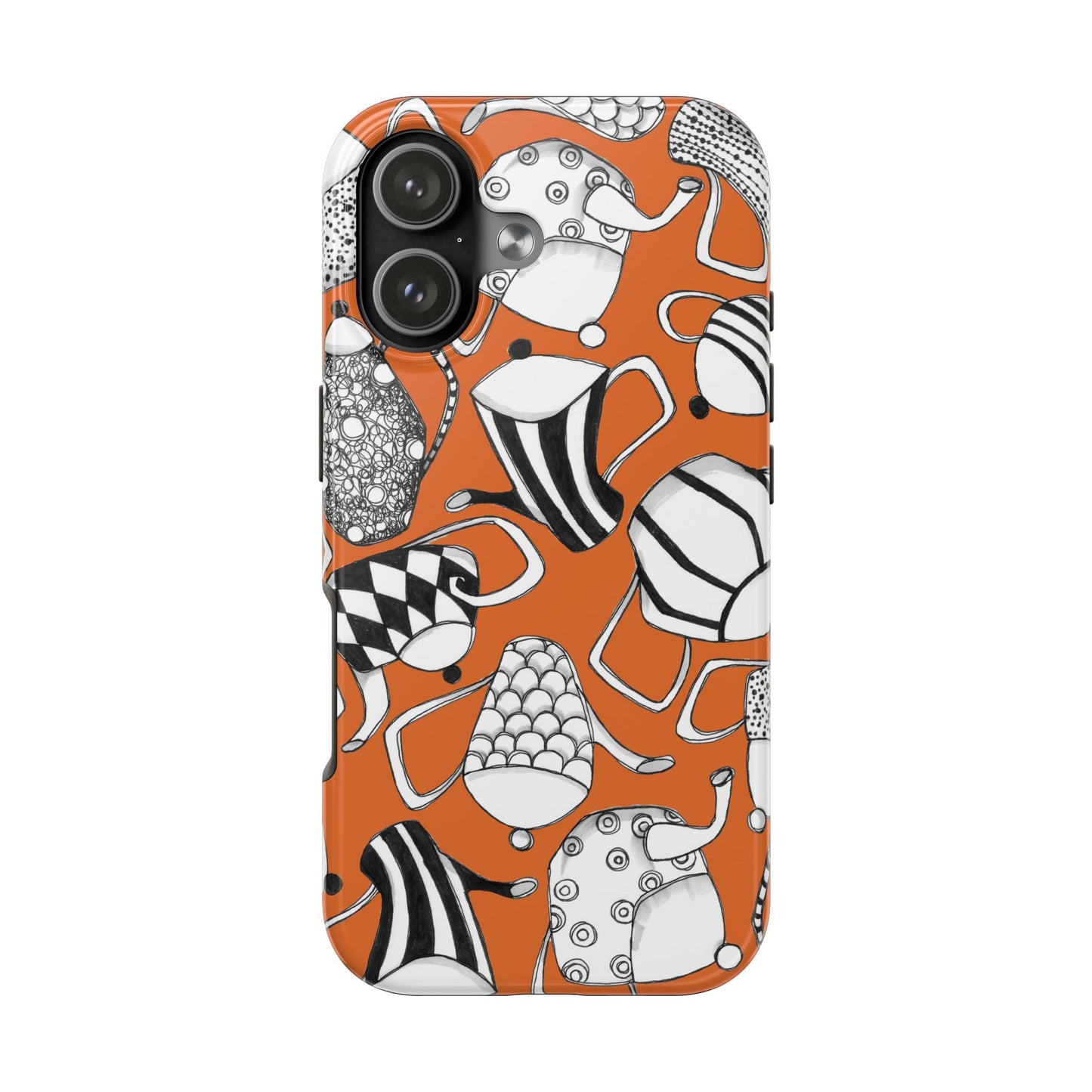 Coffee, Tea Anyone? Orange Phone Case