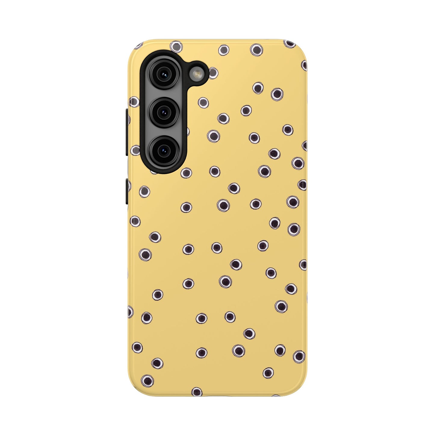 Halo Dots Yellow Phone Case
