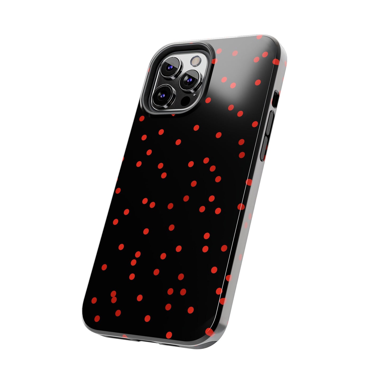 Space Dots Black / Red Phone Case