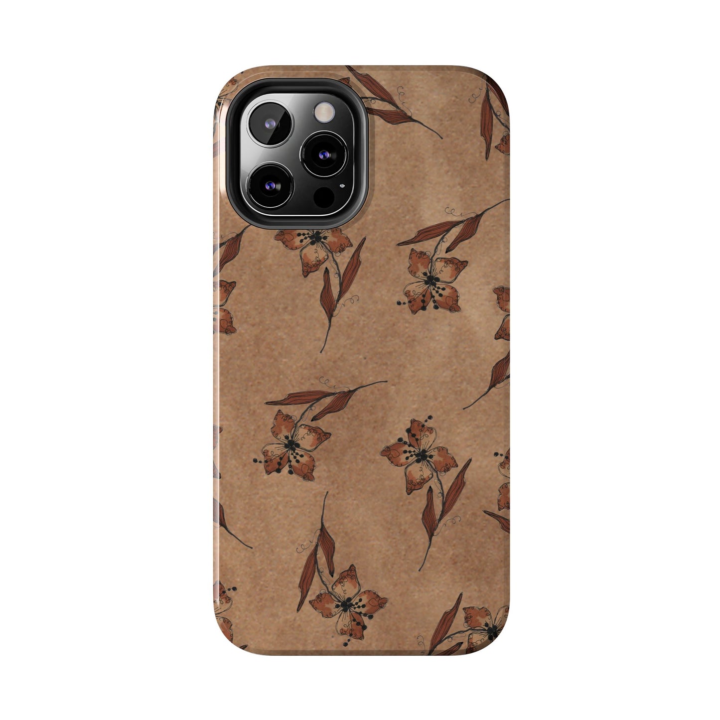 Brown Buds Phone Case
