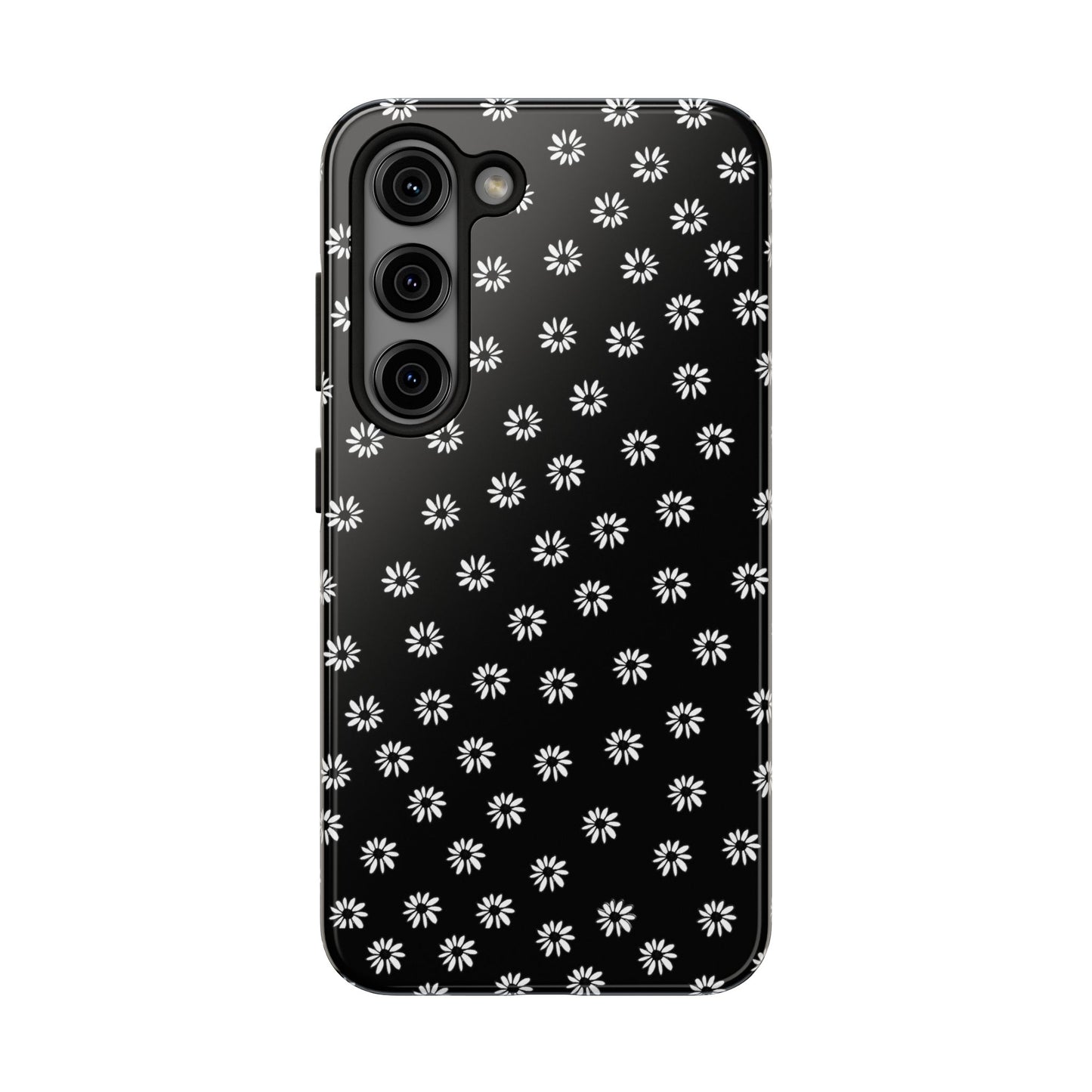 Daisy Dot Black / White Phone Case
