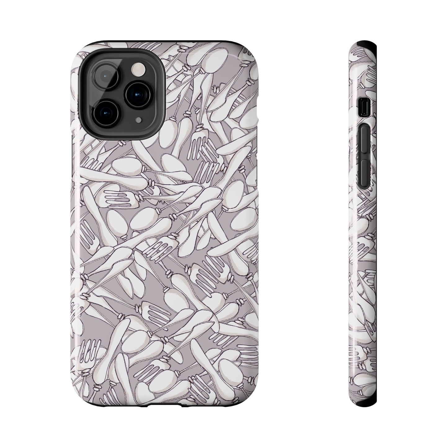 Silverware Wars Silver Phone Case