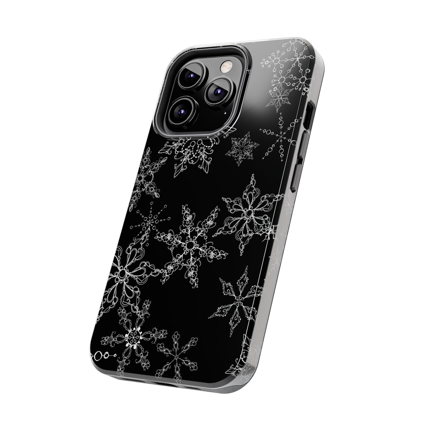 Random Flakes Black Phone Case