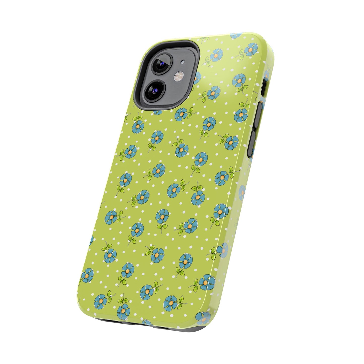 Daisy Dots Green Phone Case