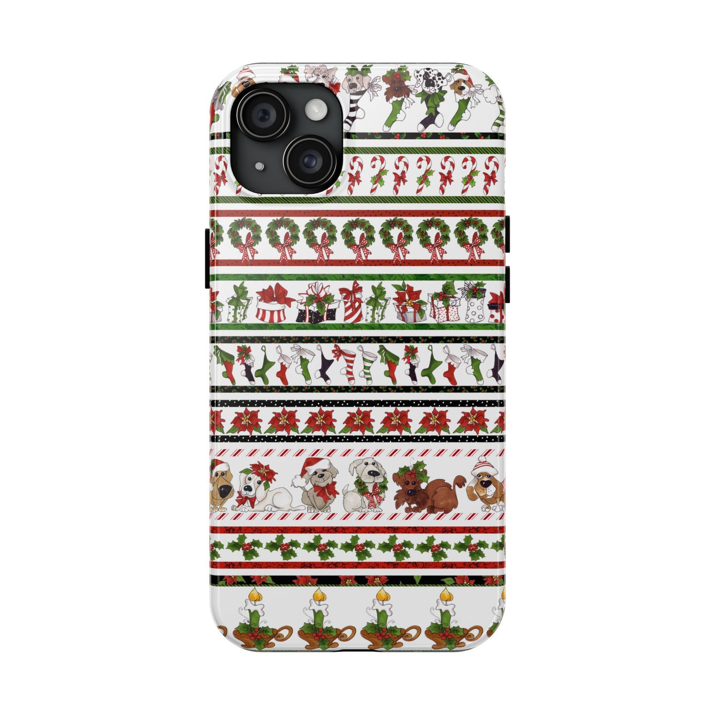 Holiday Borders White Phone Case