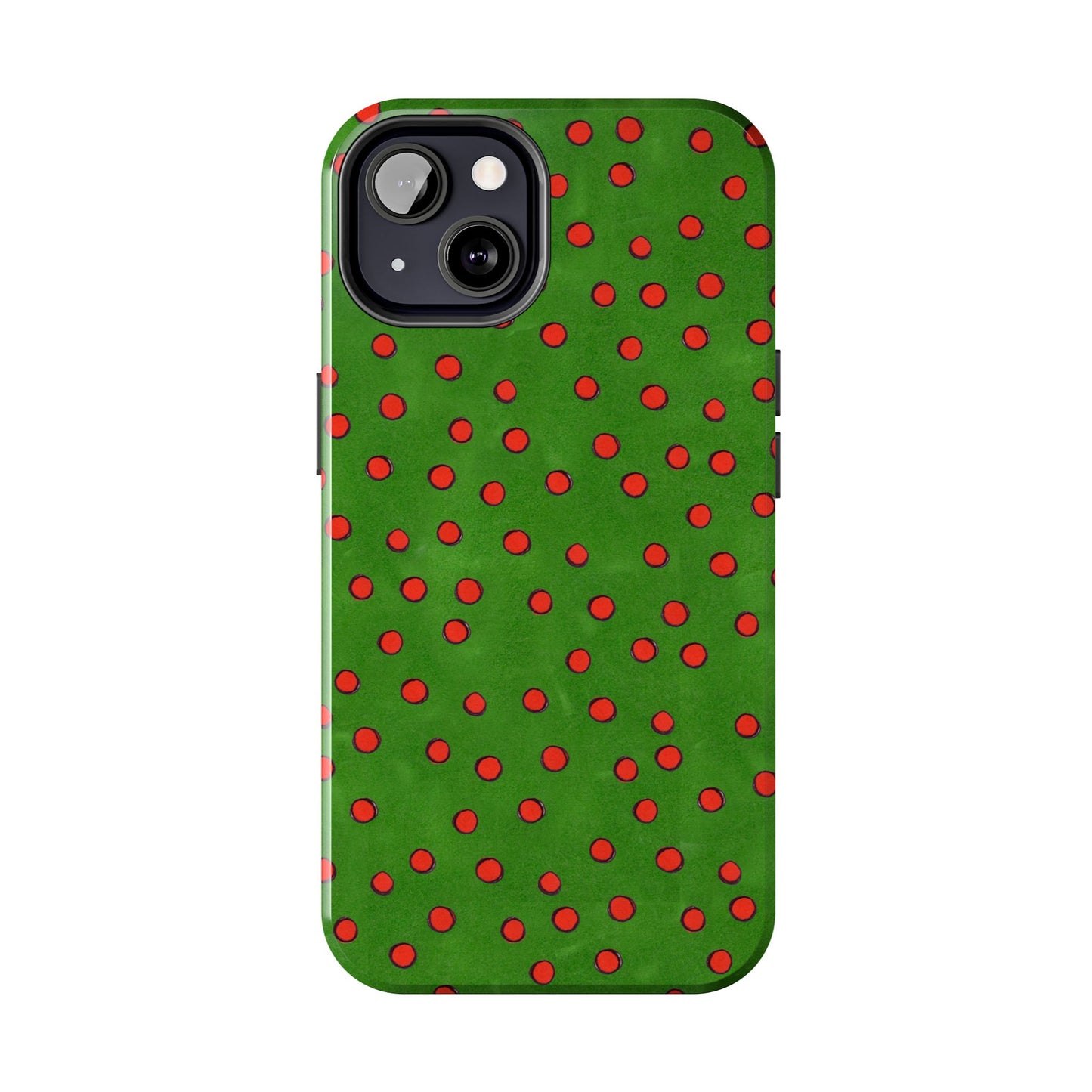 Dinky Dots Green / Red Phone Case