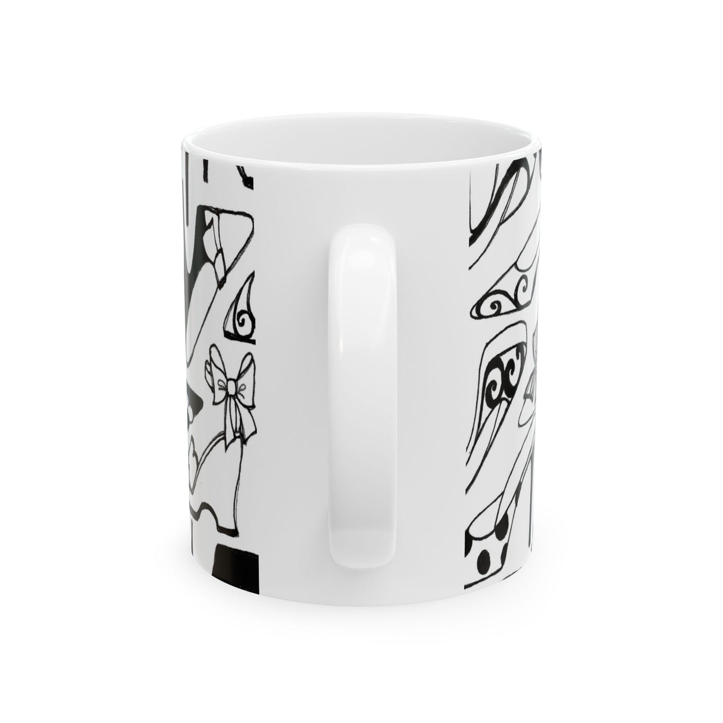 A Few Shoes Black / White Cup