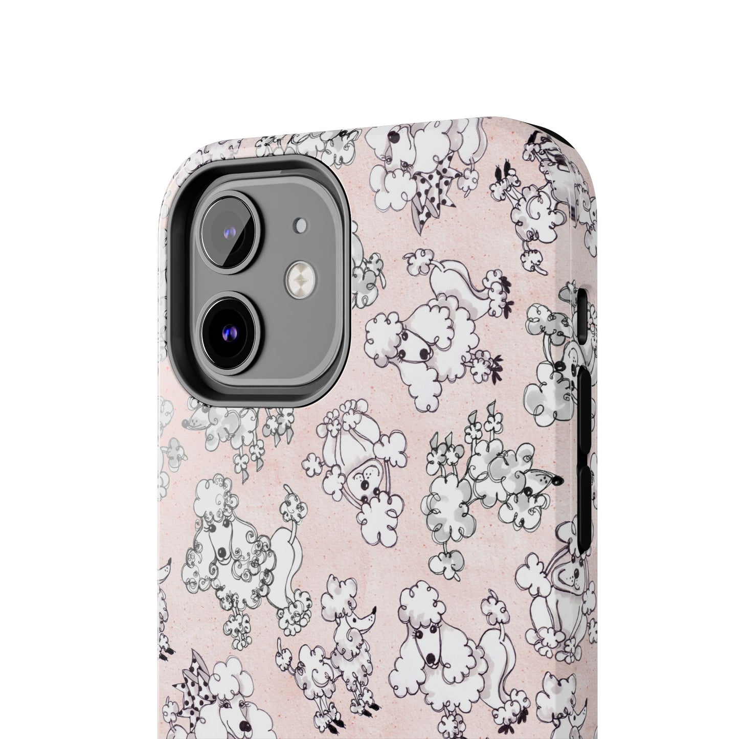 Paris Poodles Pink Phone Case