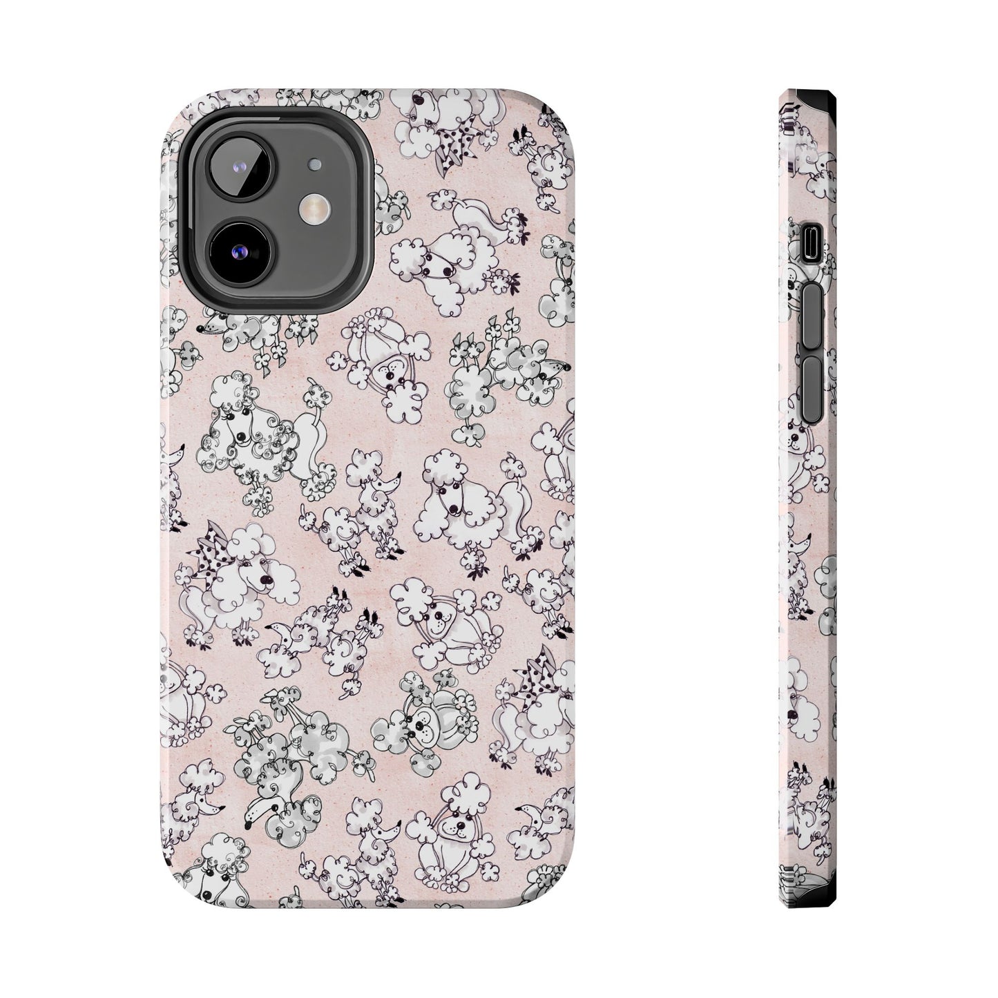 Paris Poodles Pink Phone Case