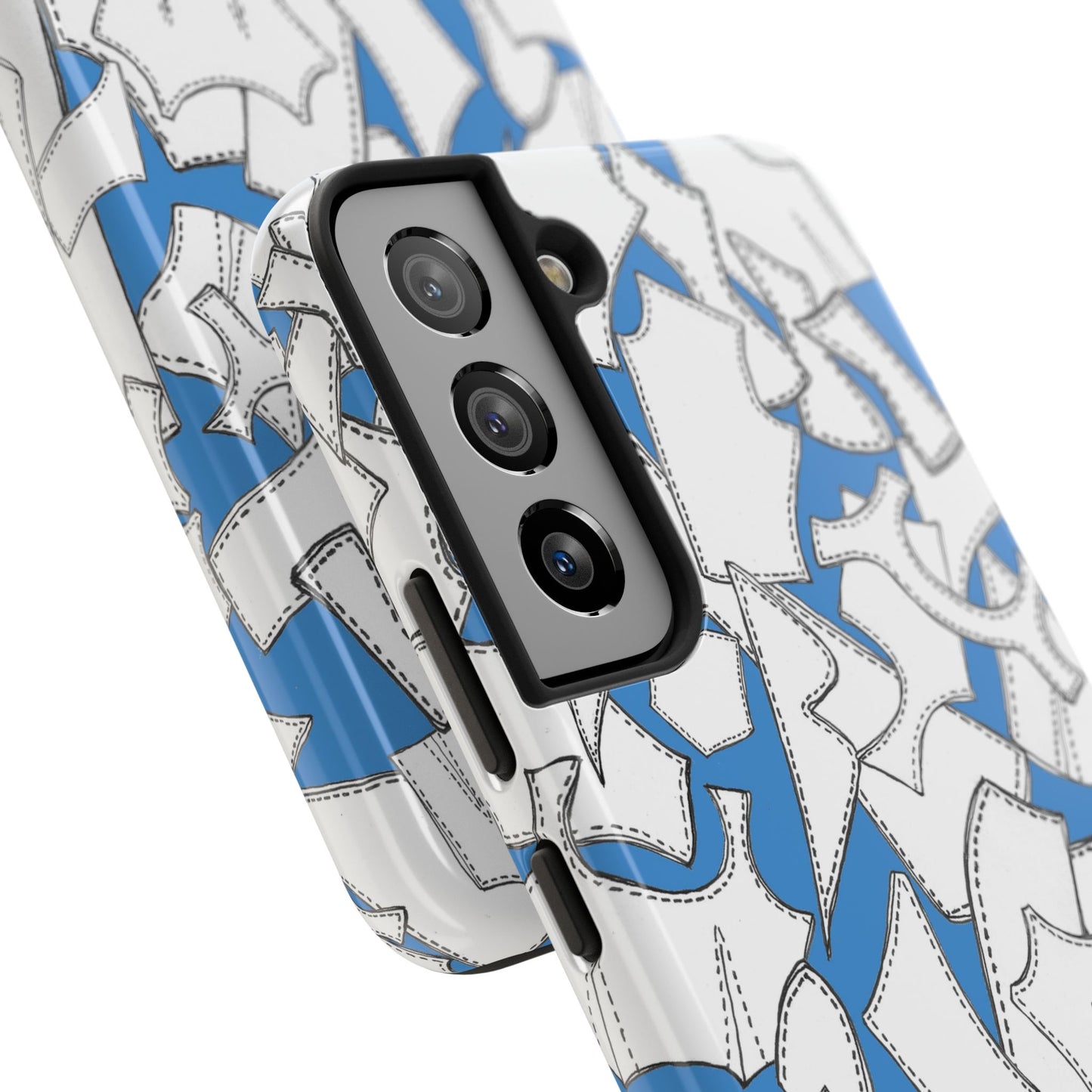 Pattern Pieces Turquoise Phone Case