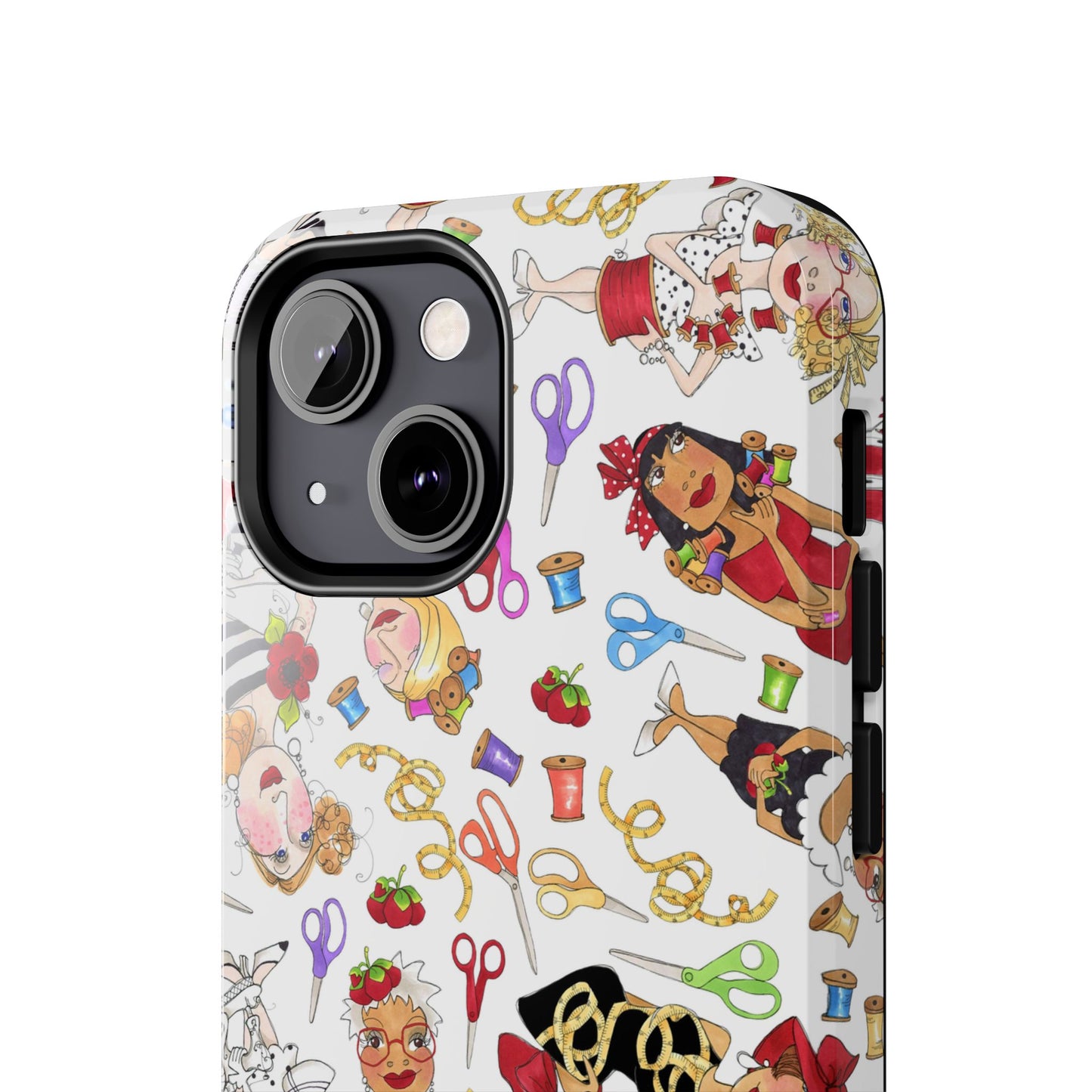 Sew Tossed White Phone Case