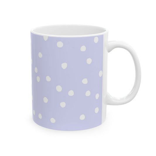Space Dots Blue / White Cup