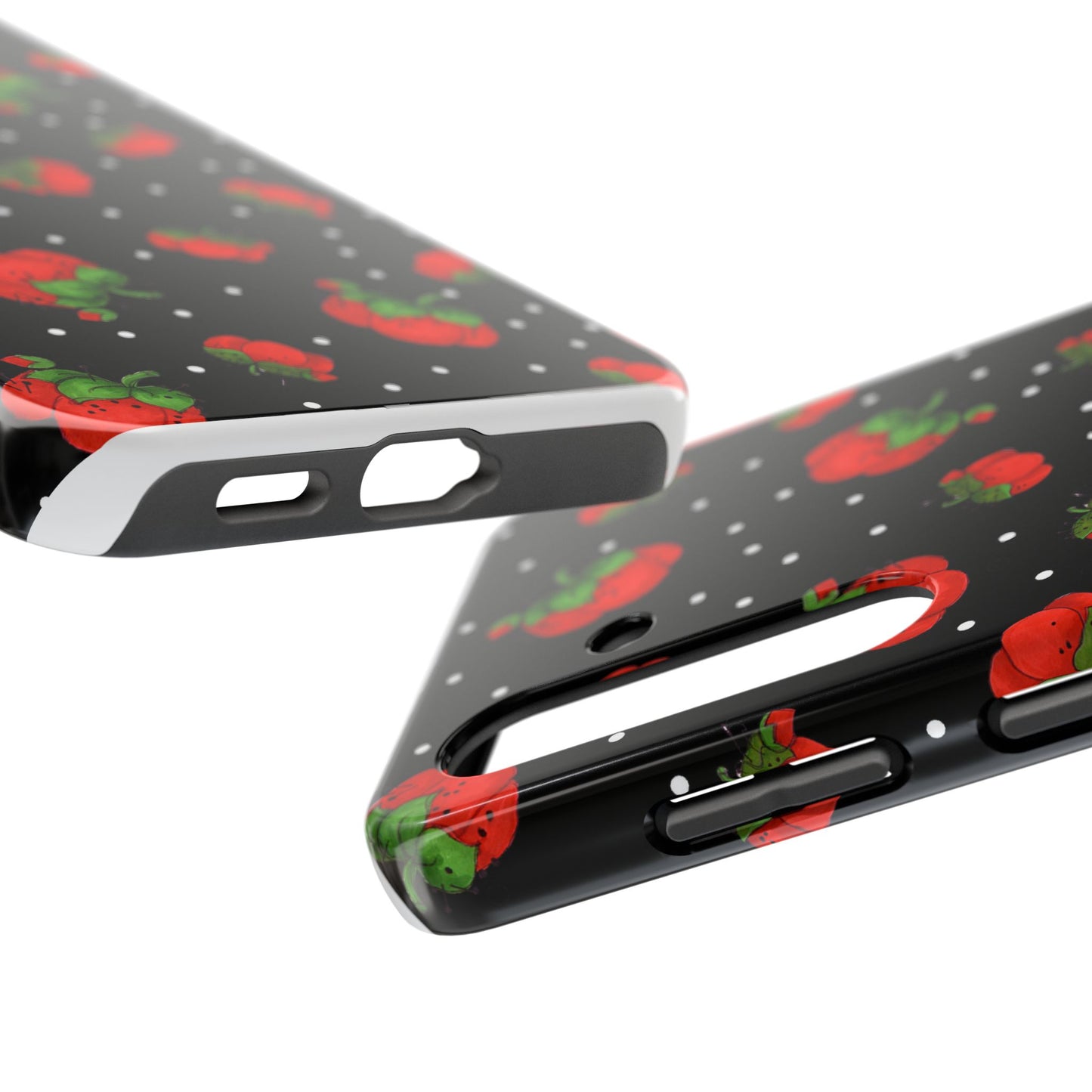 Pin Dots Black Phone Case