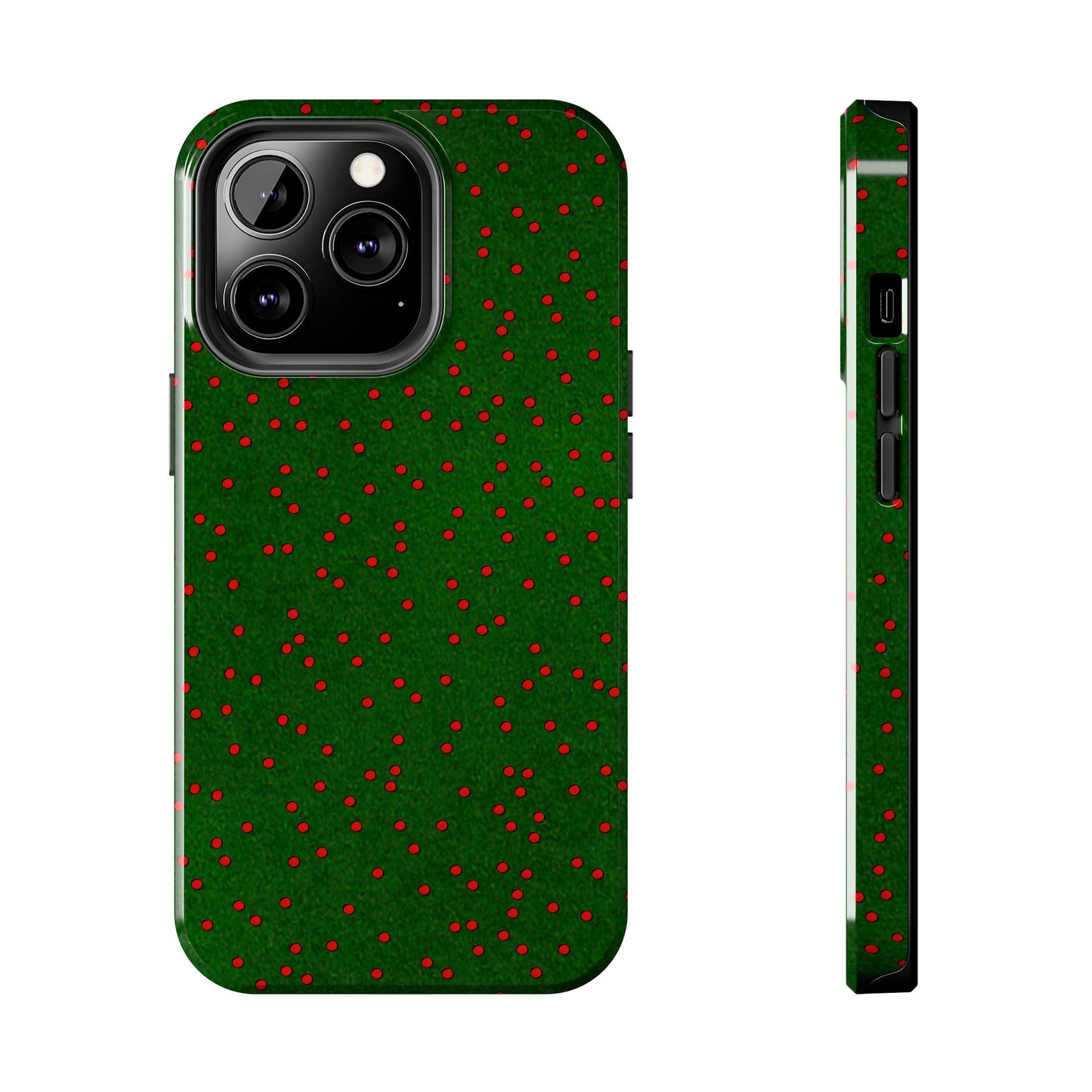 Happy Dots Green / Red Phone Case