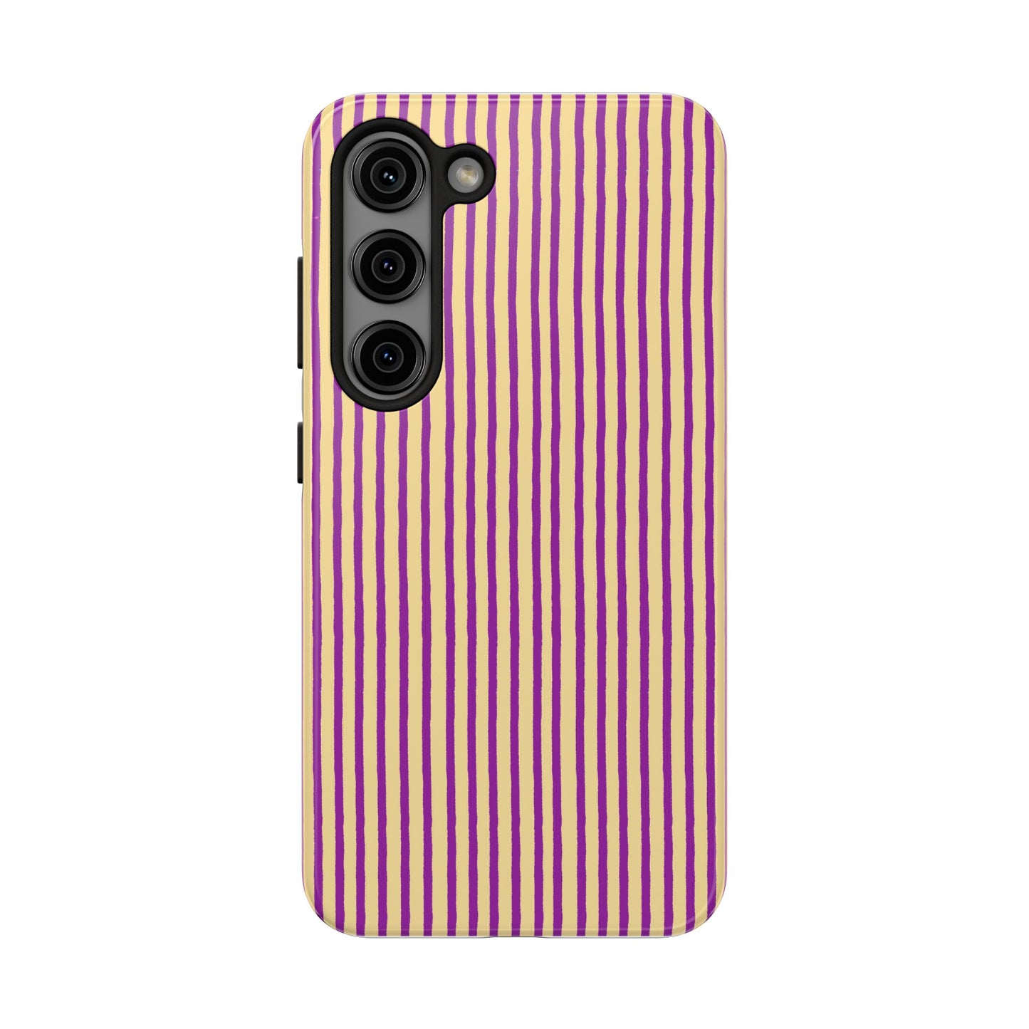Stripe Yellow / Purple Phone Case