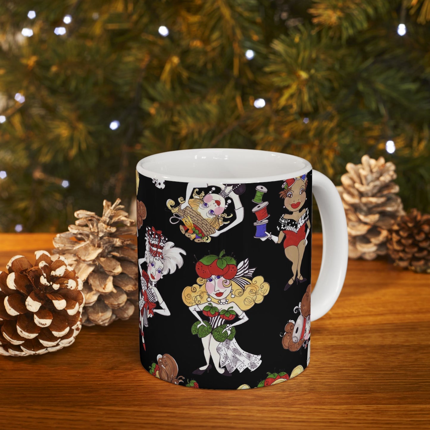 Sew Tossed Black Cup