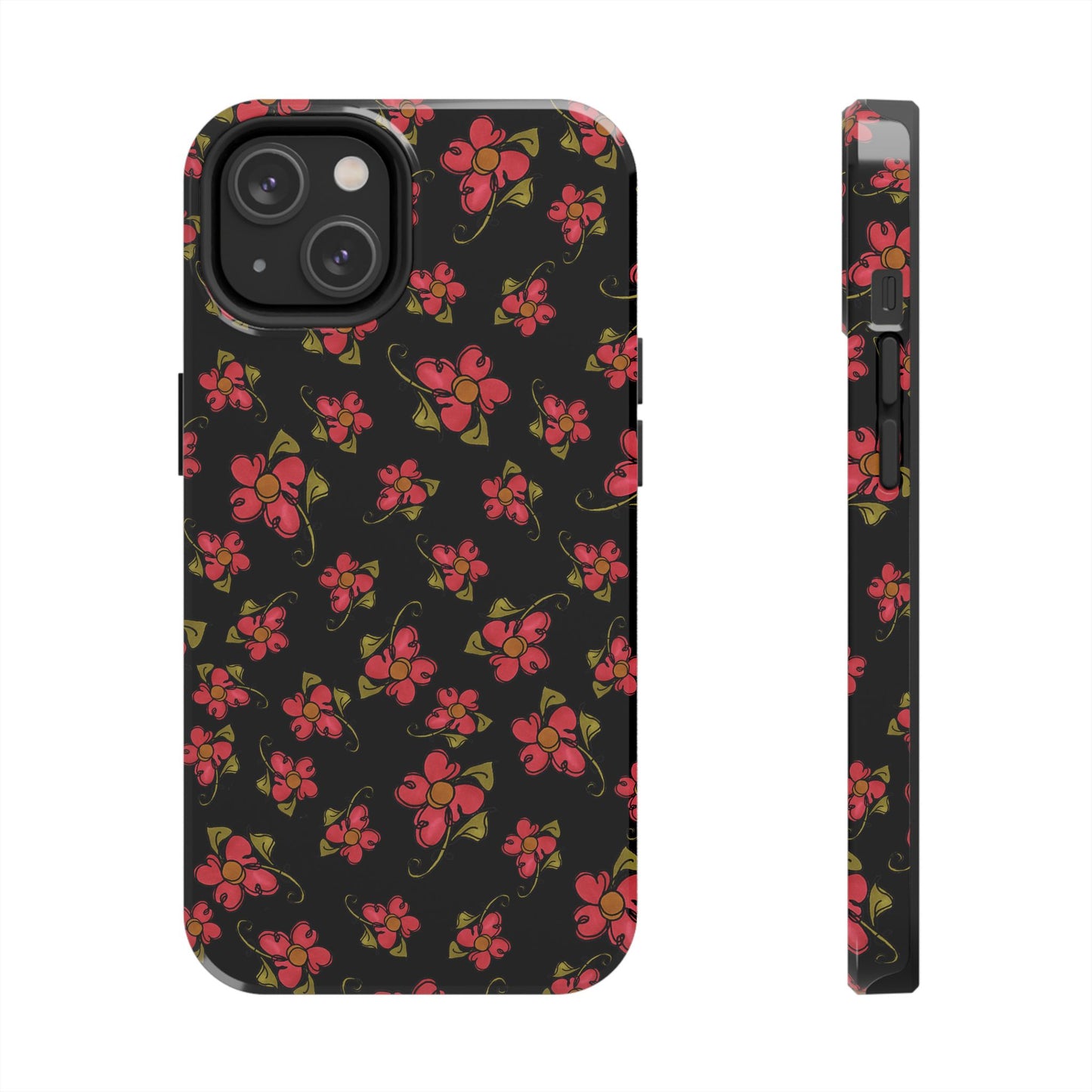 Daisy Caper Black Phone Case