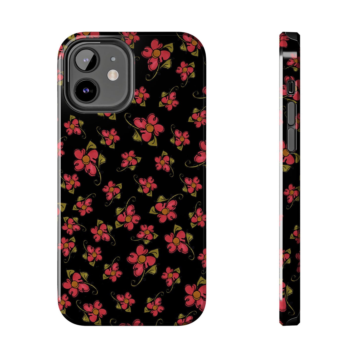 Daisy Caper Black Phone Case