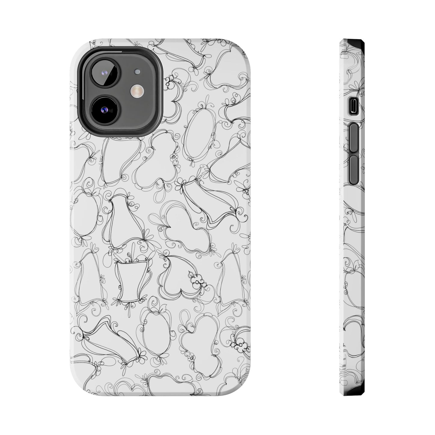 Frames White / Black Phone Case
