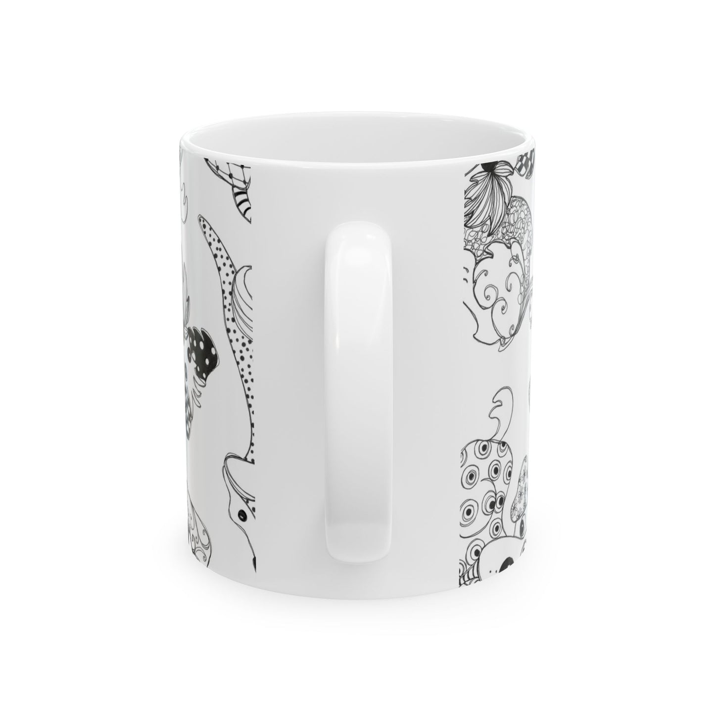 Doodle Dogs White Cup