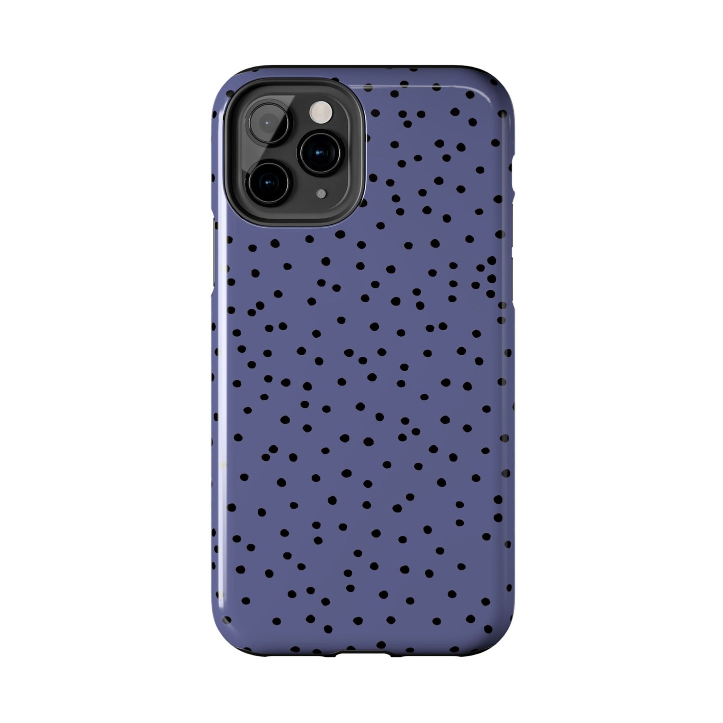 Dinky Dots Blue / Black Phone Case