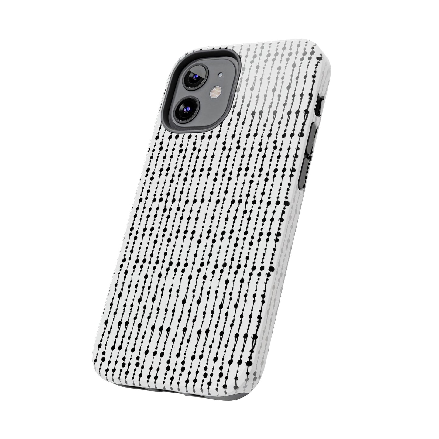 Beaded Curtain White / Black Phone Case