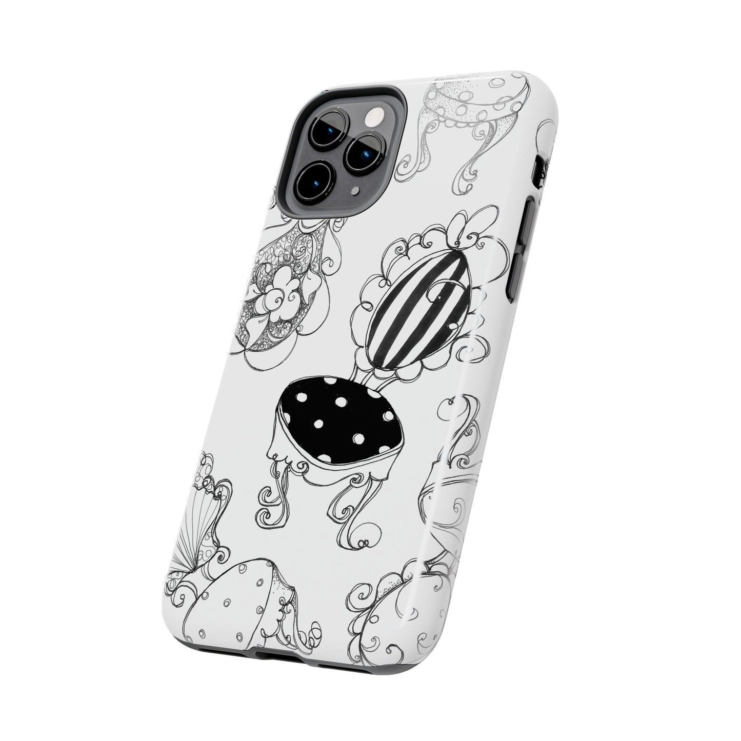Bistro Chairs White Phone Case