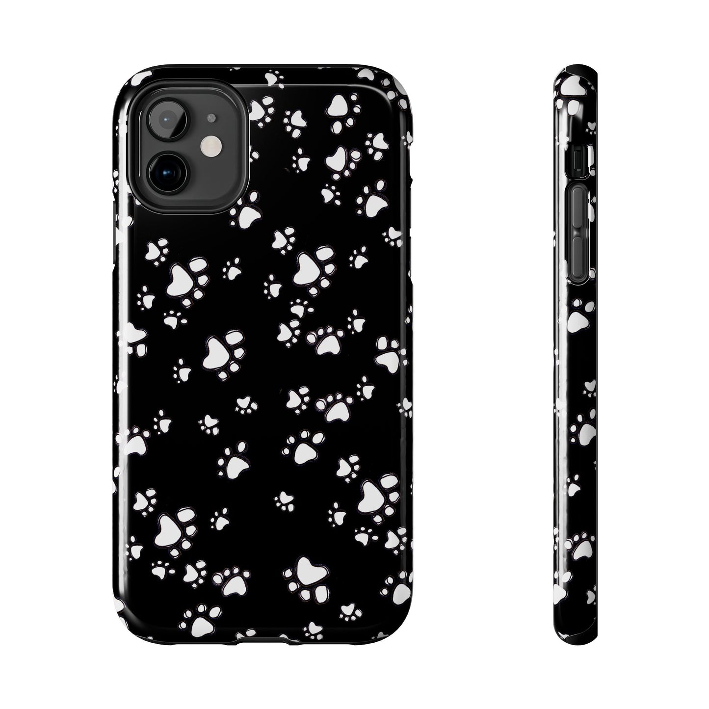 Paw Flakes Black Phone Case