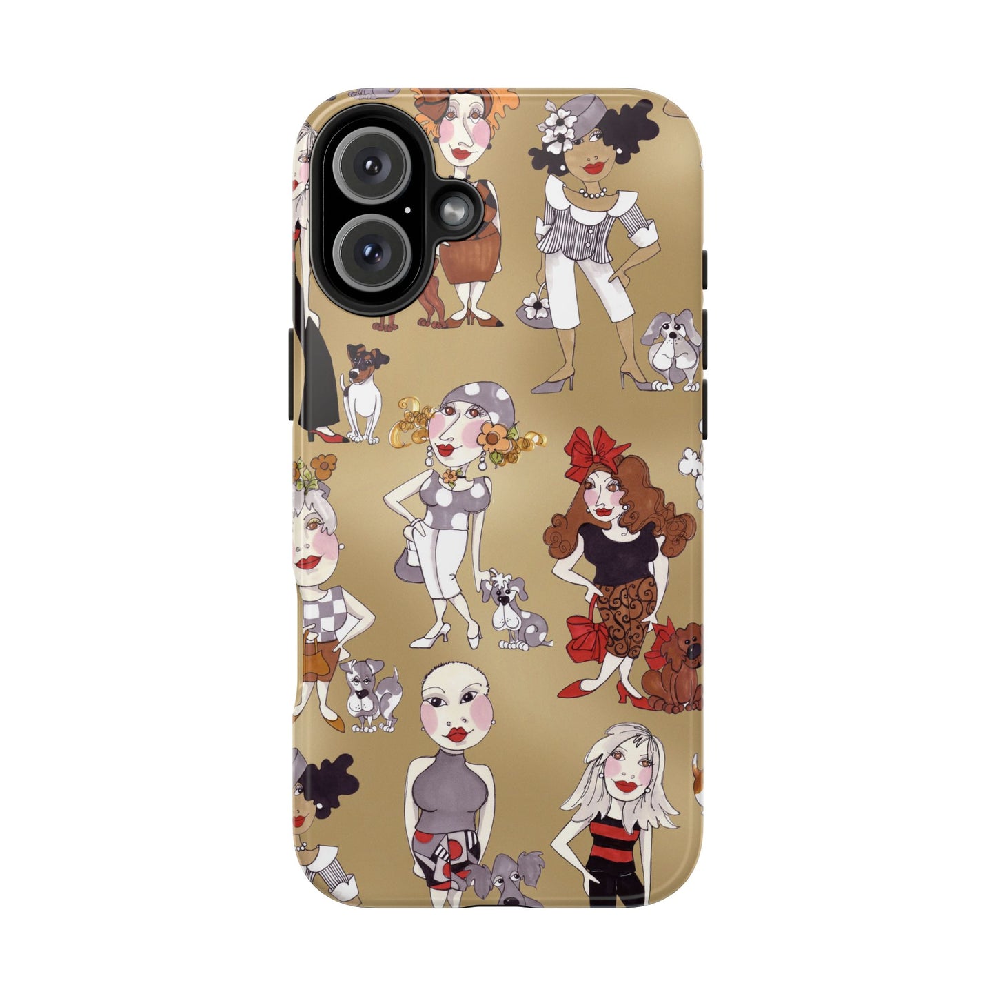 Dog Ladies Tan Phone Case