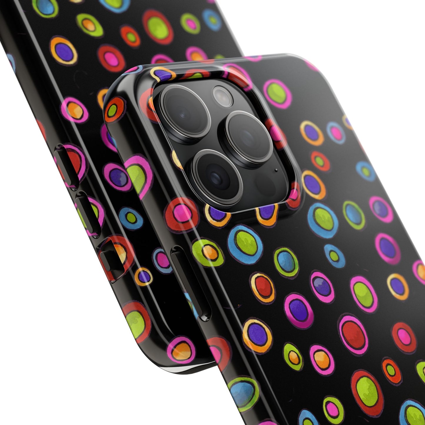 Dopey Dots Black Phone Case