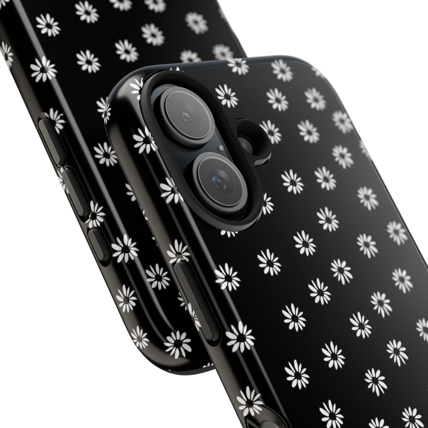 Daisy Dot Black / White Phone Case
