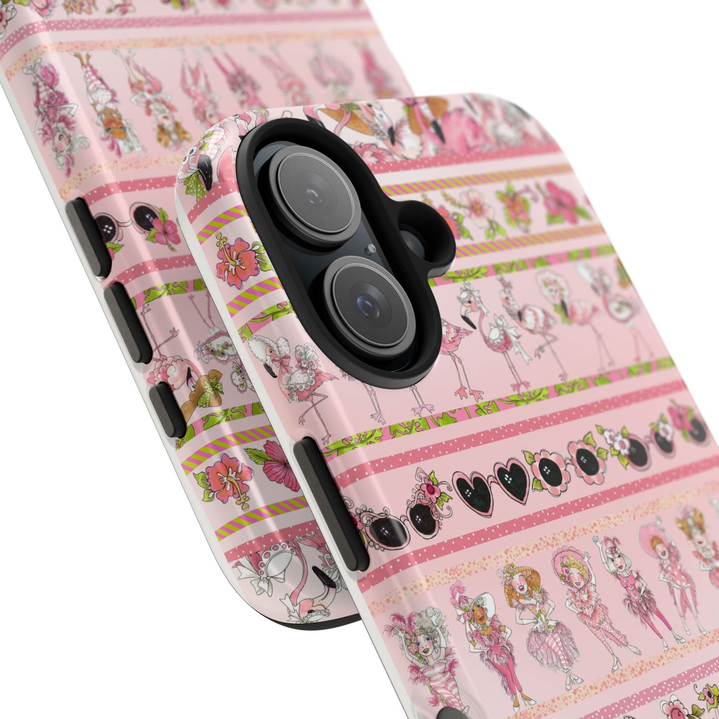 Flam Borders Pink Phone Case