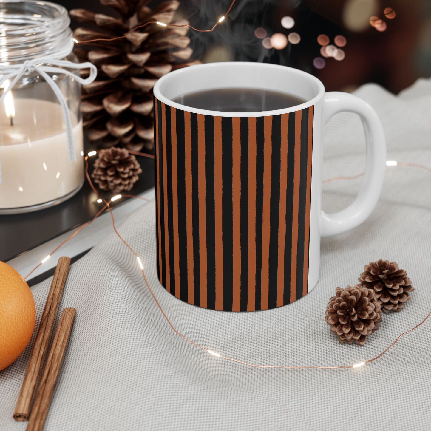 Happy Stripe Black / Spice Cup