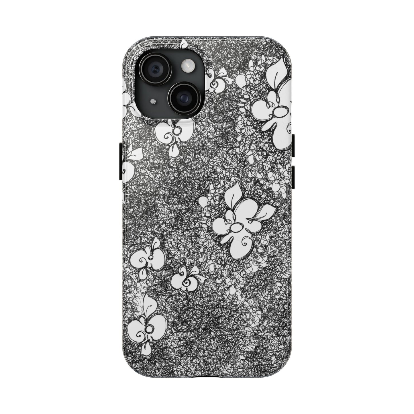 Flower Scribbles Phone Case