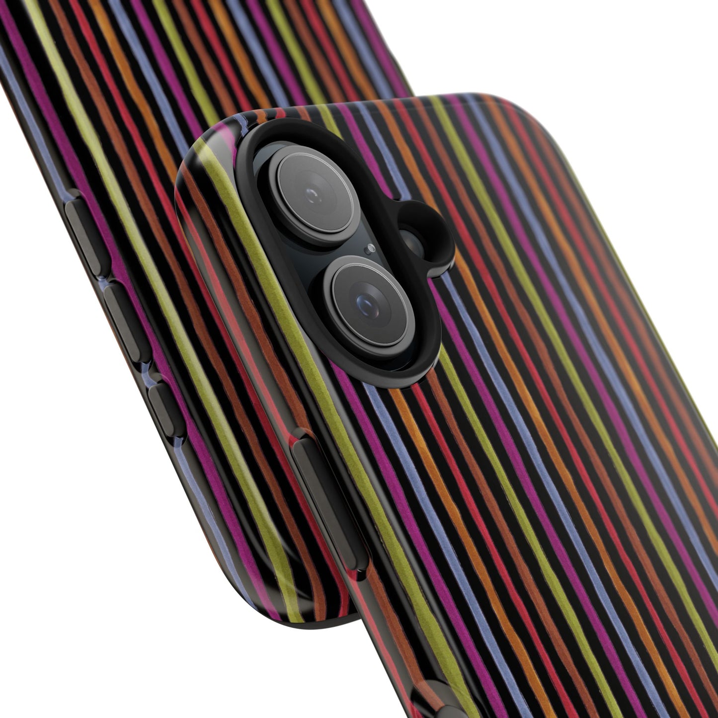 Stripe Black Phone Case