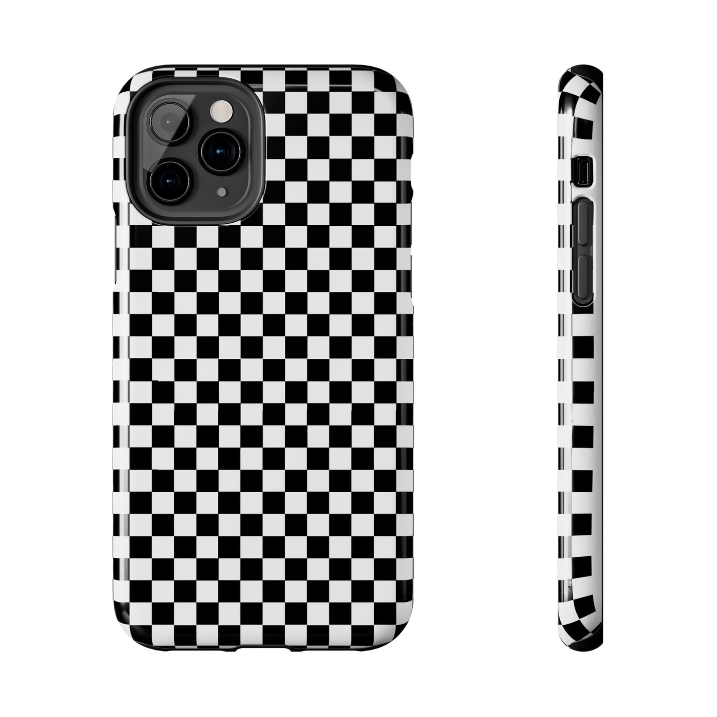 Checkerboard Black / White Phone Case