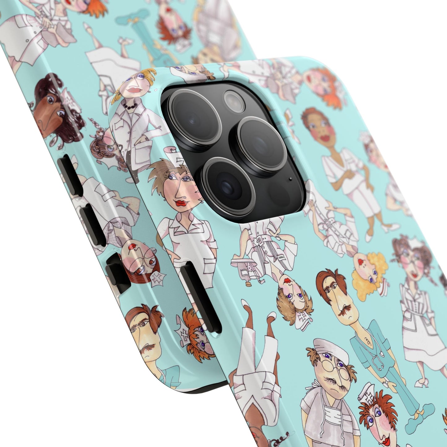 Happy Staff Aqua Phone Case