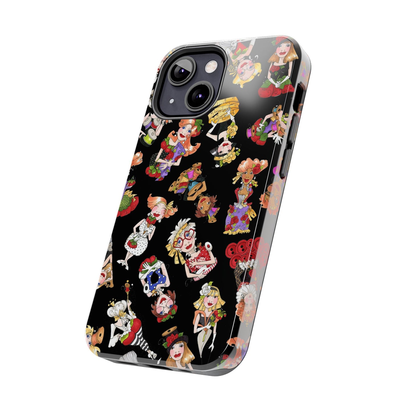 Curious Toss Black Phone Case