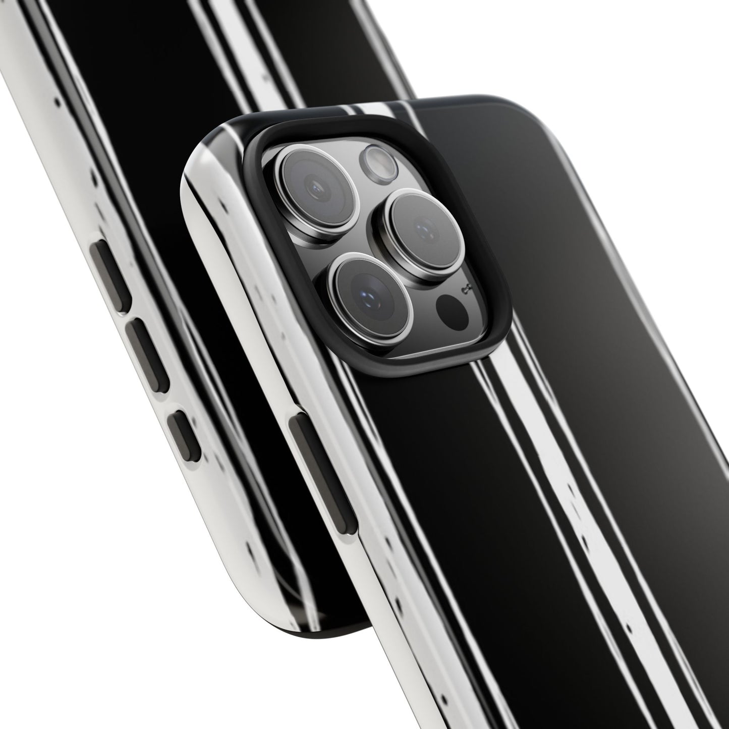 Black / White Stripe Phone Case